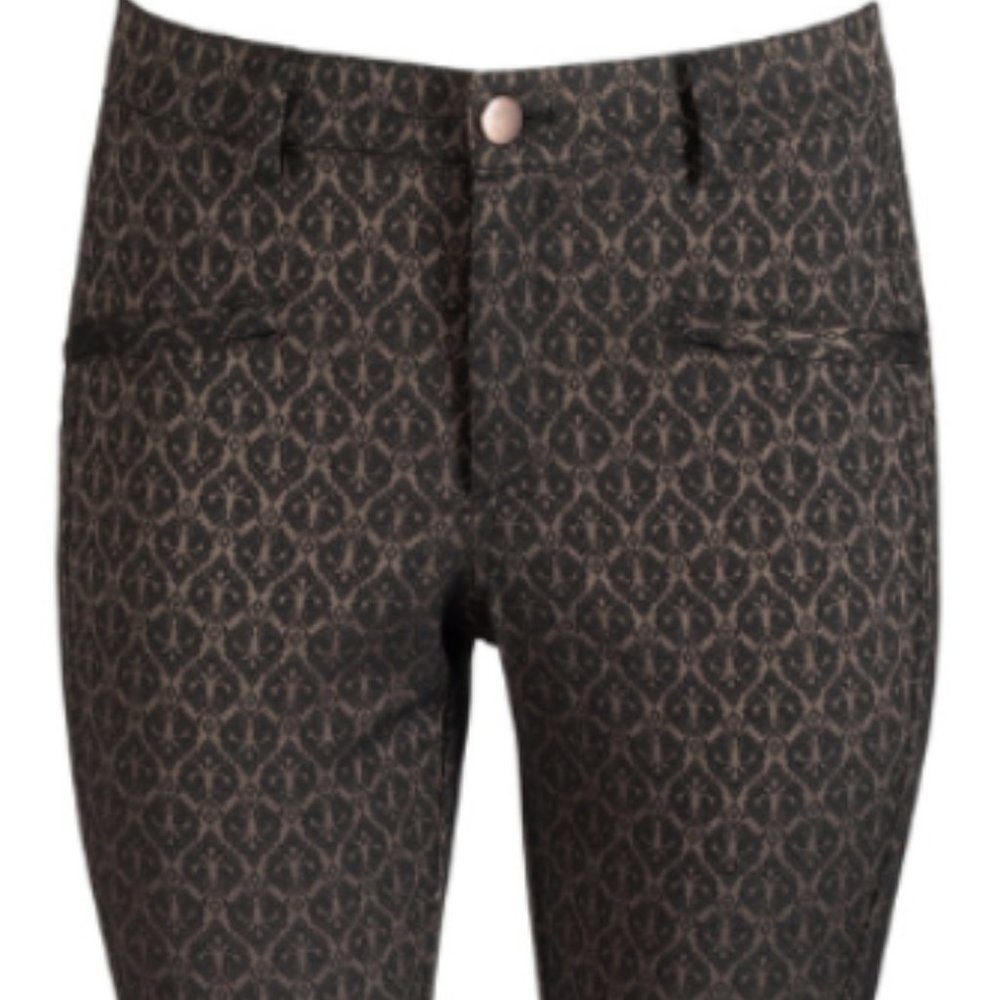 Peruvian Connection Brocade Moto Pants
